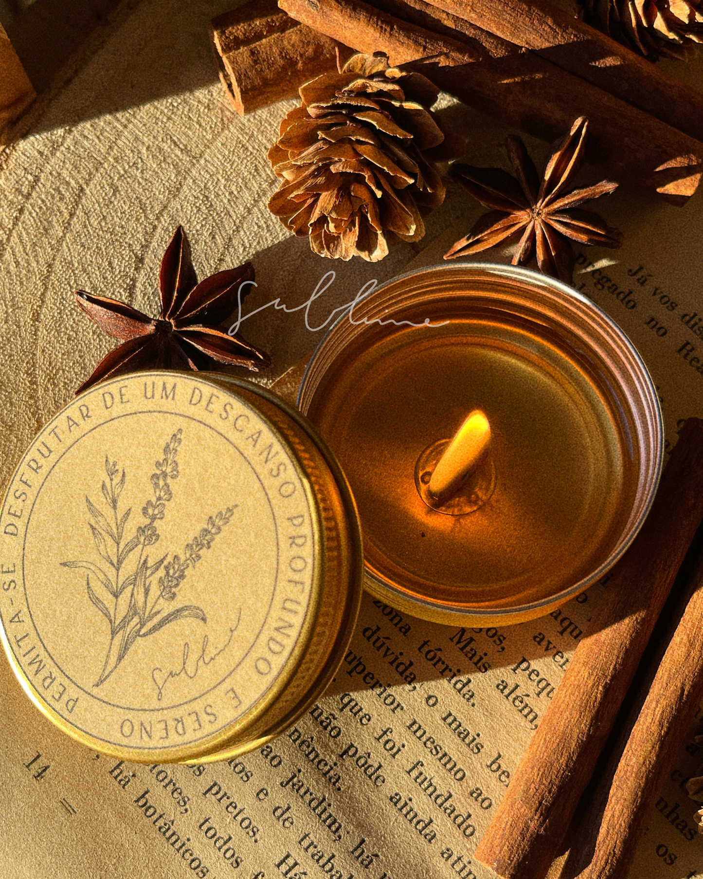 Vela Perfumada Artesanal 30g | n°03 Serenidade - Campo de Lavanda