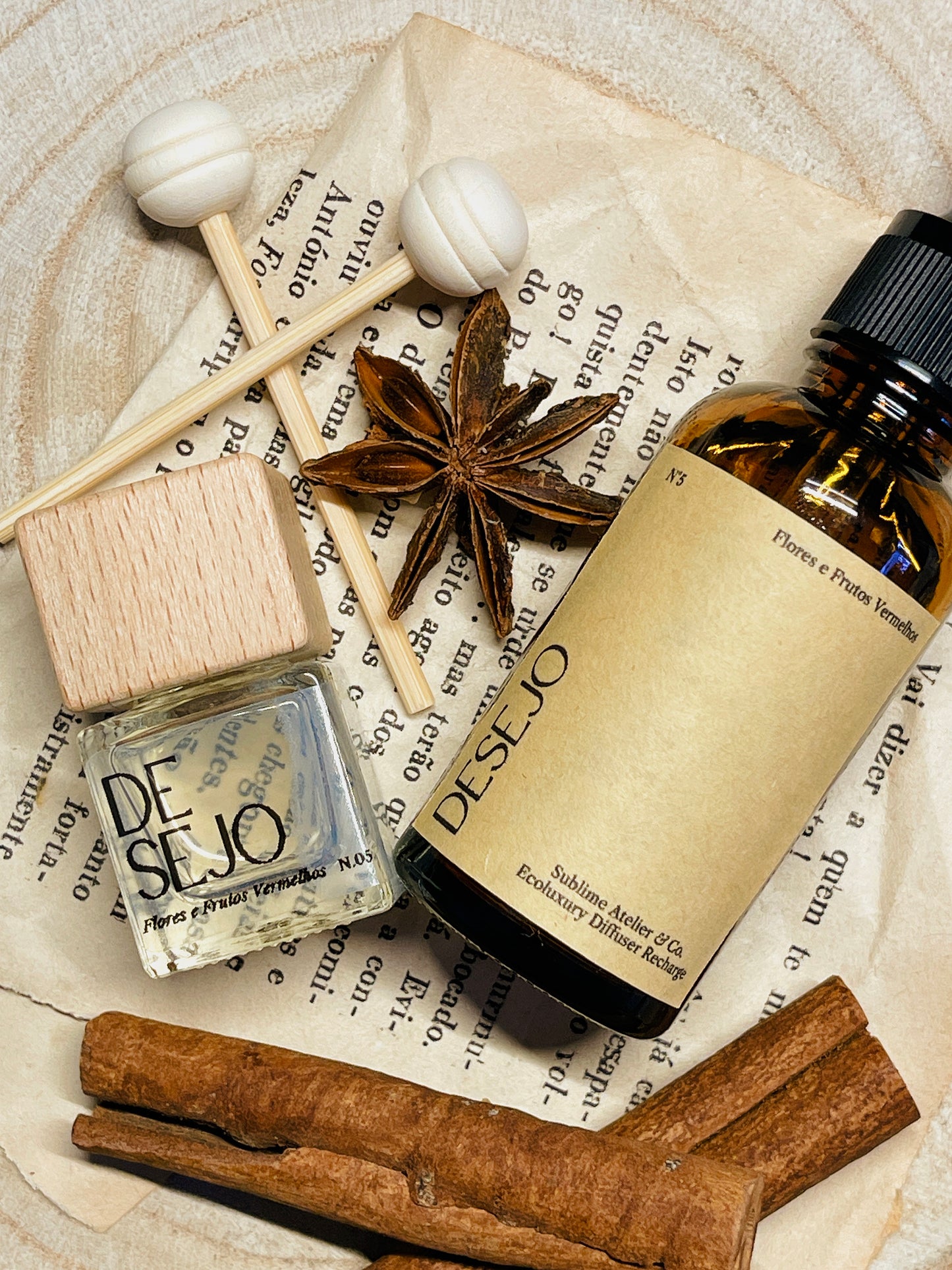 Difusor e Refil de Aromas para Carro | n°05 Desejo - Flores e Frutos Vermelhos