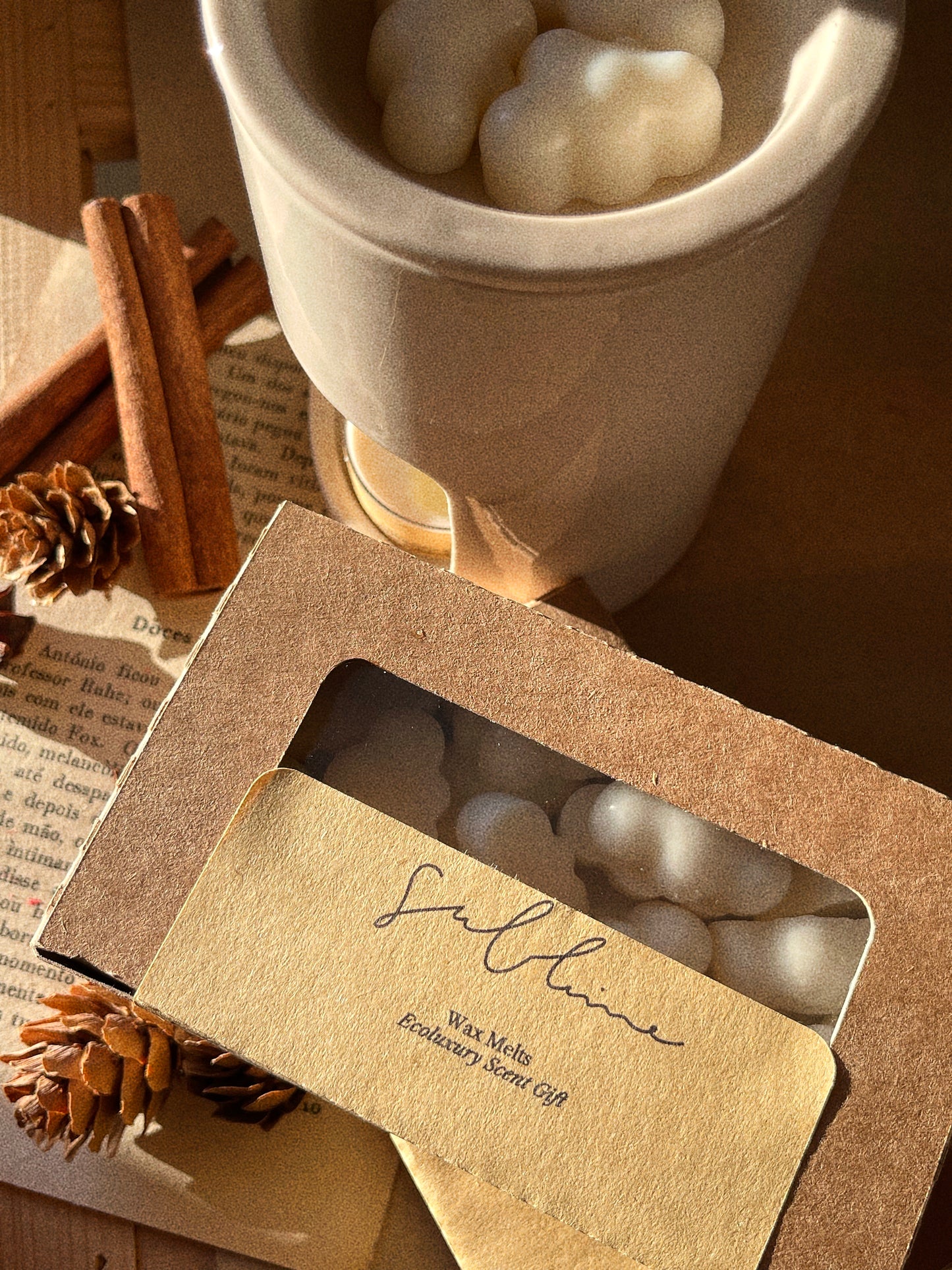 Wax Melts Cera Ultra Perfumada para Derretimento | n°01 Aconchego - Flor de Algodão