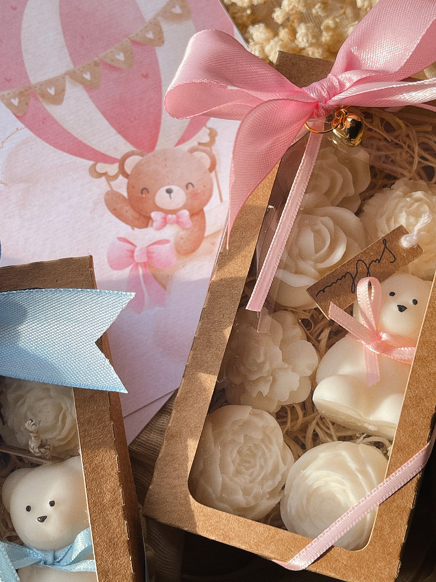 Coffret Perfumado Pequeno Urso | Vela Decorativa e Wax Melts n°02 Sublime - Lírio dos Balcãs