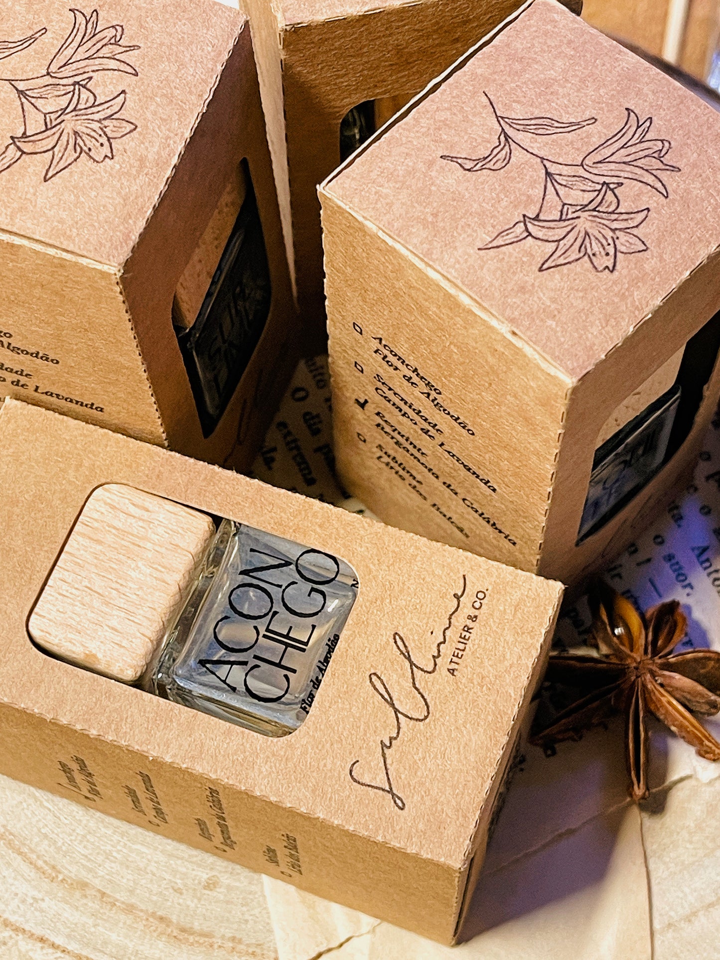Difusor e Refil de Aromas para Carro | n°01 Aconchego - Flor de Algodão