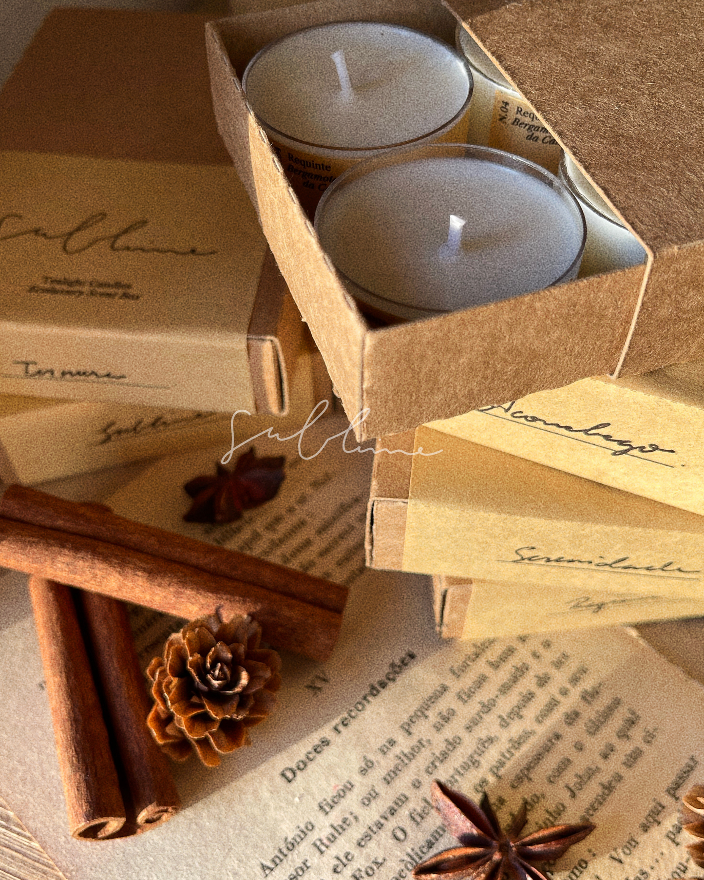 Conjunto de 6x Velas Tealights Perfumadas | n°02 Sublime - Lírio dos Balcãs