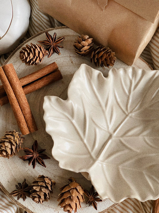 Bandeja Decorativa Folha Outonal