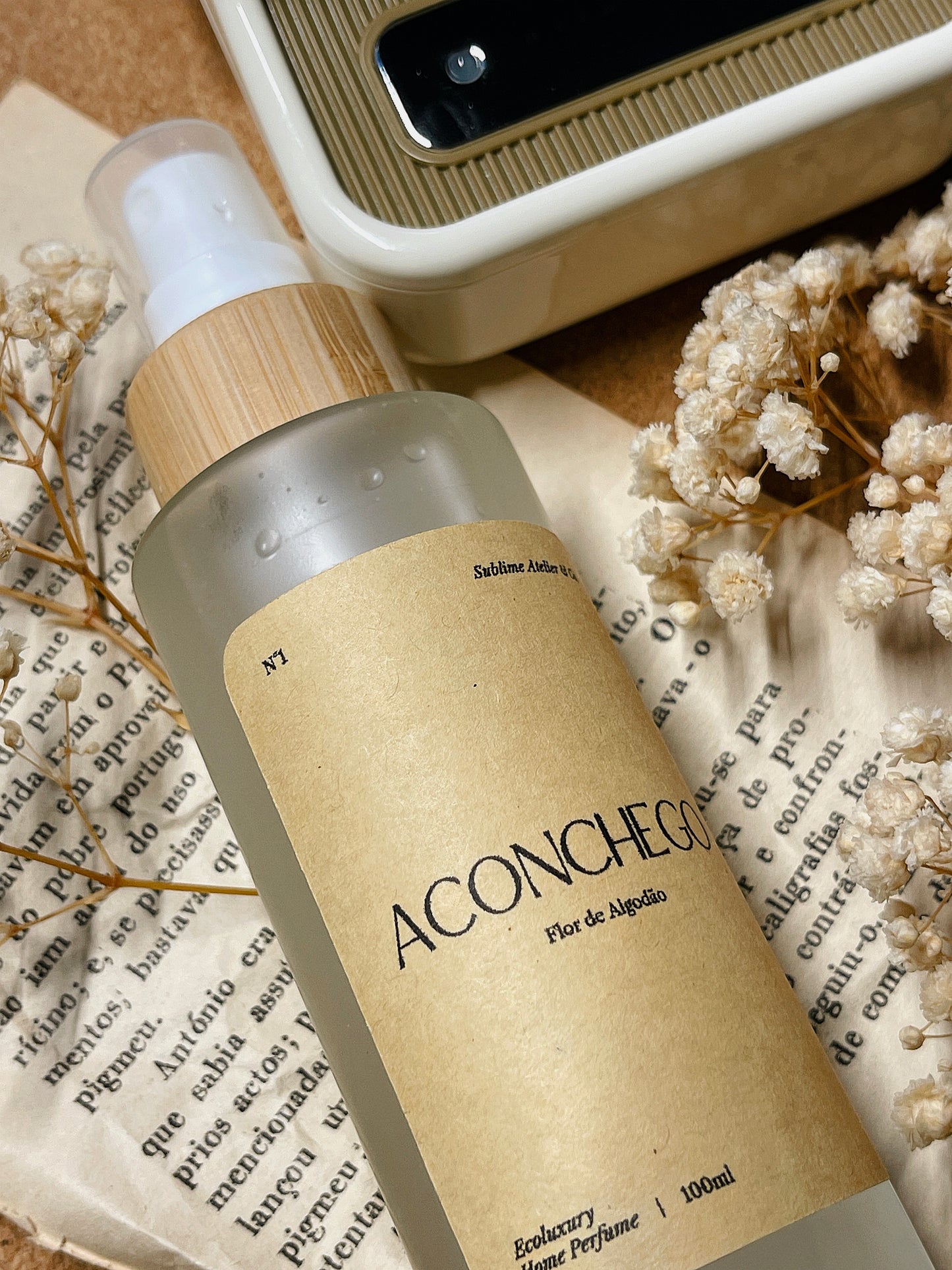 Perfume Concentrado para Ambientes e Tecidos | n°01 Aconchego - Flor de Algodão