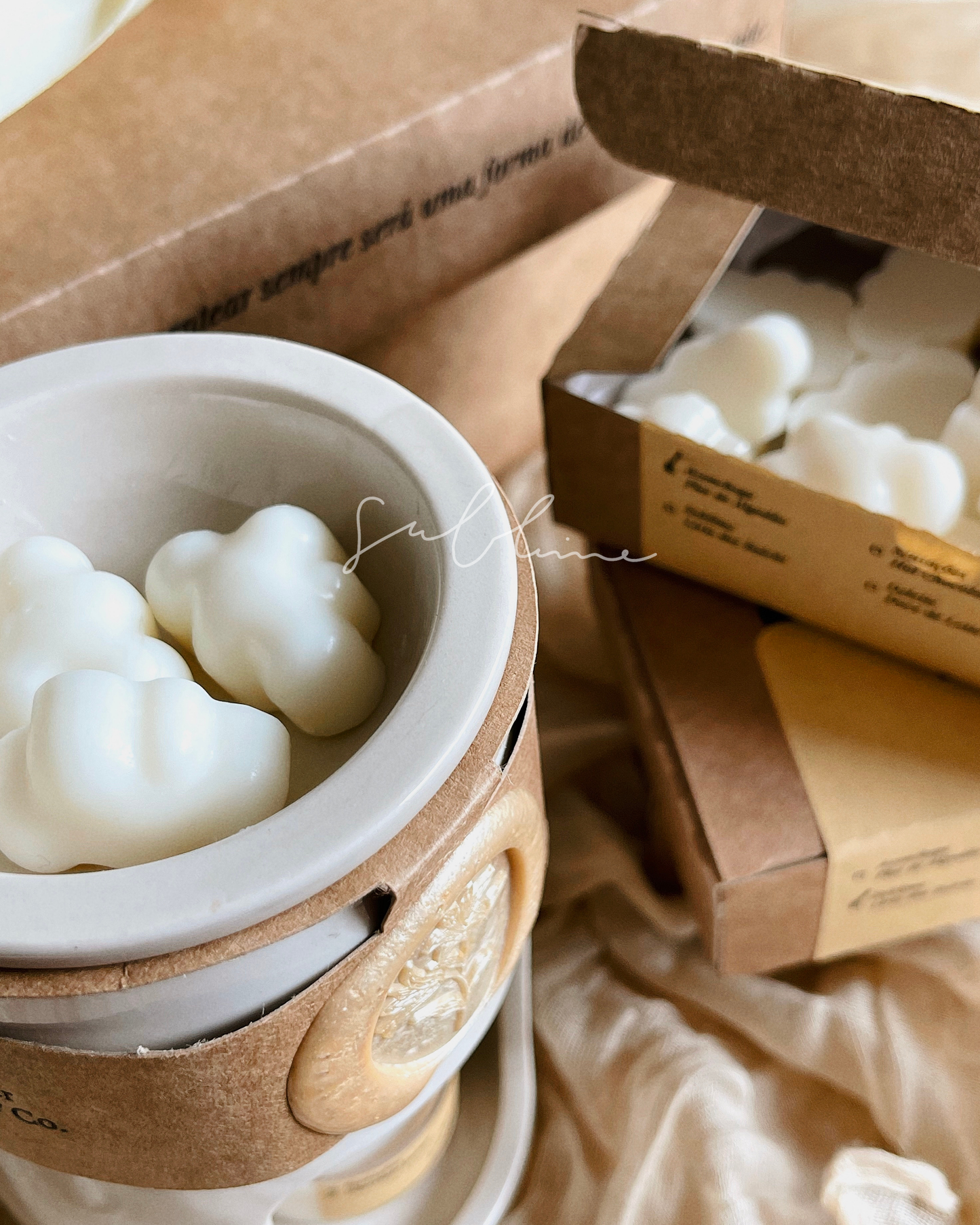 Wax Melts Cera Ultra Perfumada para Derretimento | n°01 Aconchego - Flor de Algodão