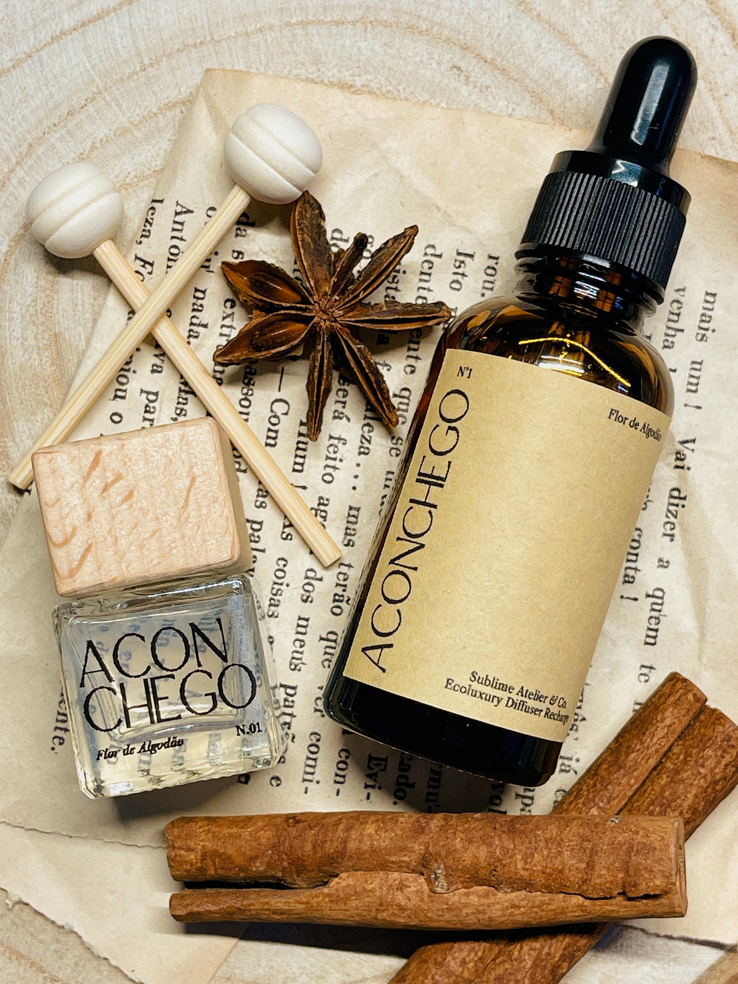 Difusor e Refil de Aromas para Carro | n°01 Aconchego - Flor de Algodão