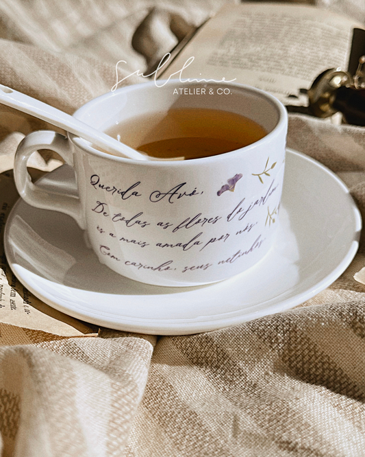 Conjunto de Chávena Personalizada - Querida Avó