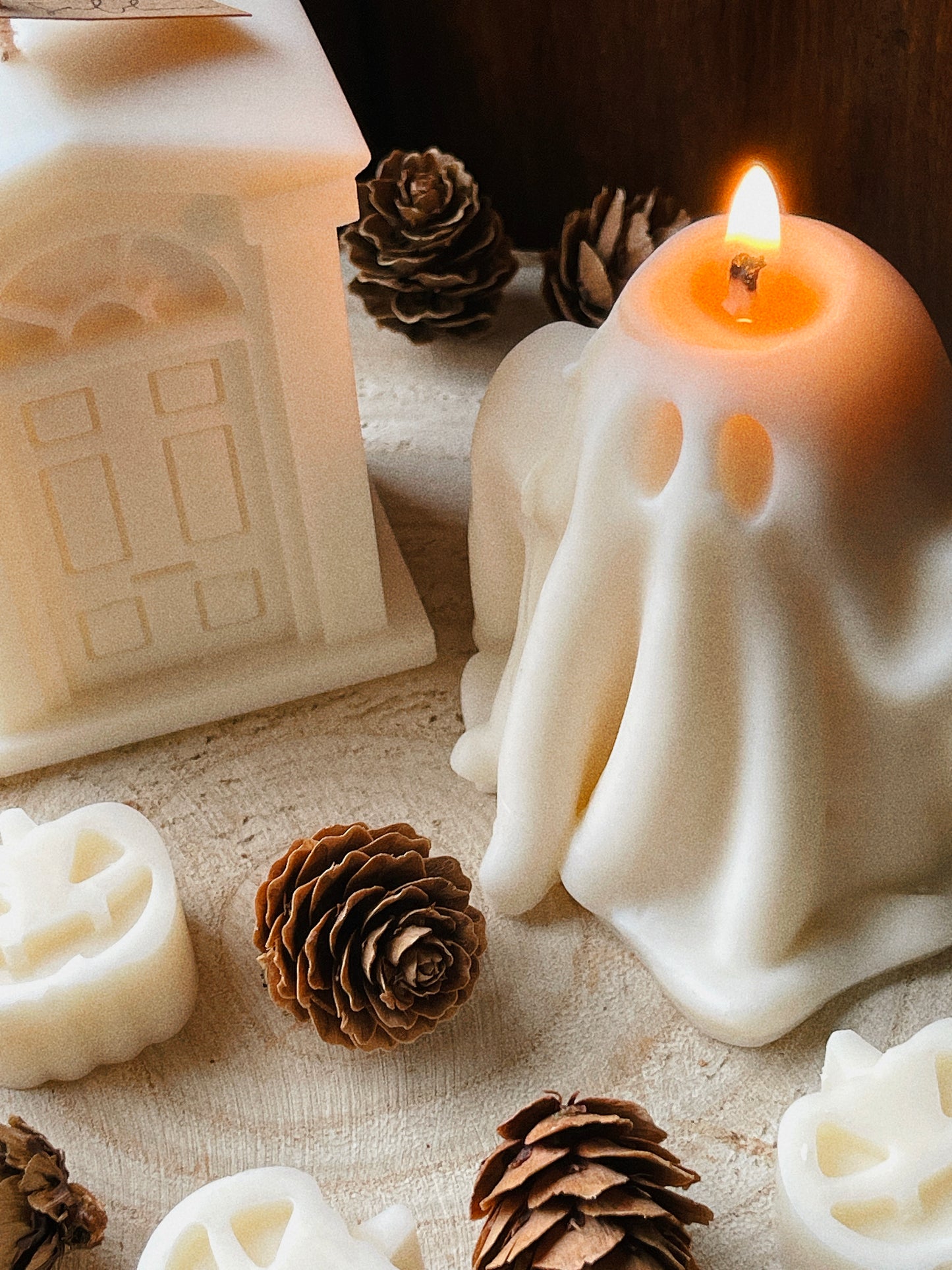 Vela Decorativa Halloween - Fantasma Boo