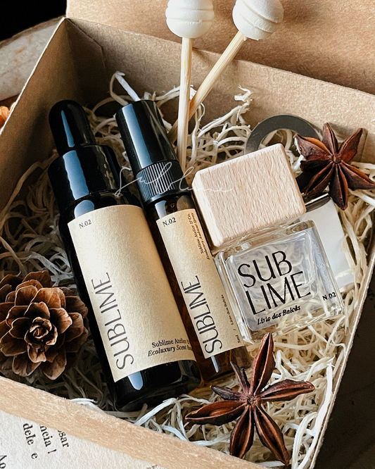 Coffret Aromático para Carro – Difusor de Varetas, Refil e Perfume de Ambiente (ÚLTIMAS UNIDADES)