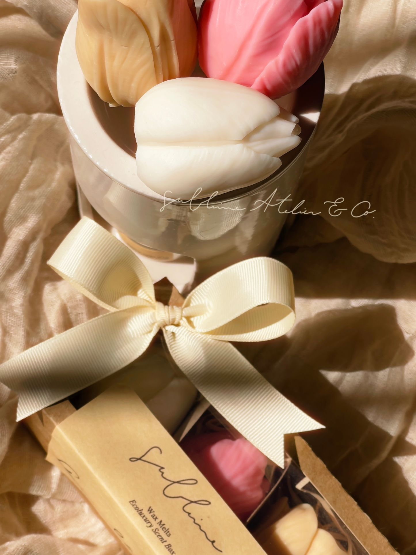 Coffret Florescer Wax Melts de Sakura, Matcha & Honey | Cera Ultra Perfumada para Derretimento