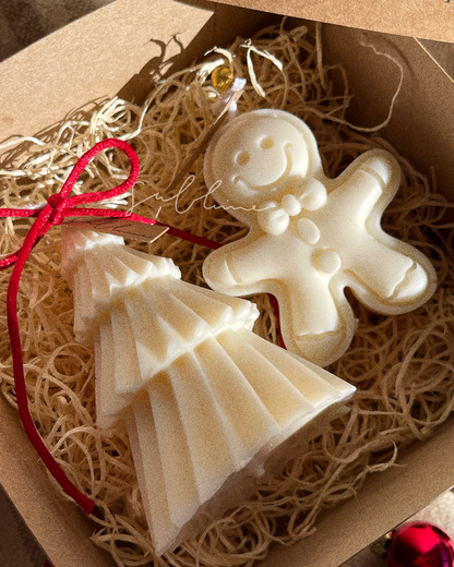 Coffret de Natal - Duo de Velas: Pinheiro e Gingerbread