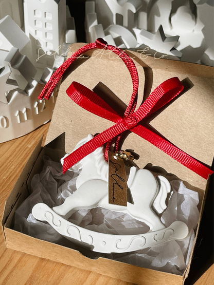Mini Coffret Pendente Decorativo Carrossel de Natal