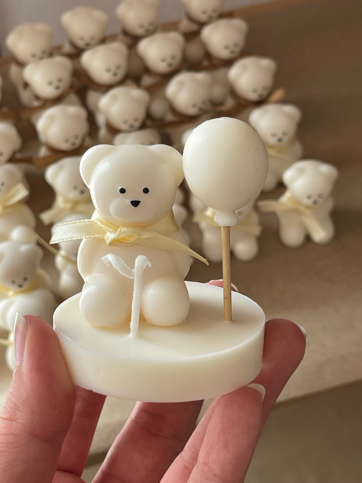 Velas Decorativas Pequeno Urso – Lembranças Personalizadas para Batizados e Aniversários