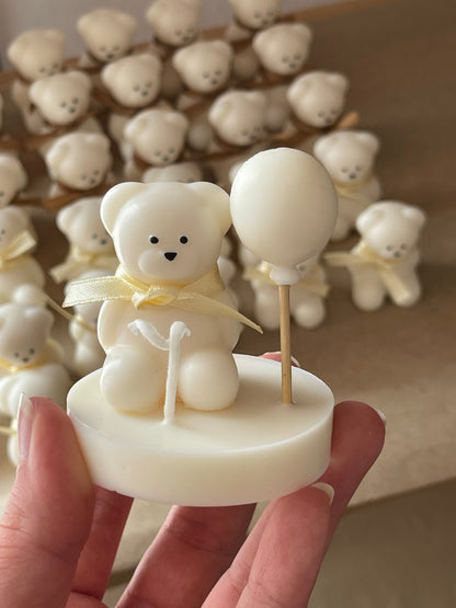 Velas Decorativas Pequeno Urso – Lembranças Personalizadas para Batizados e Aniversários