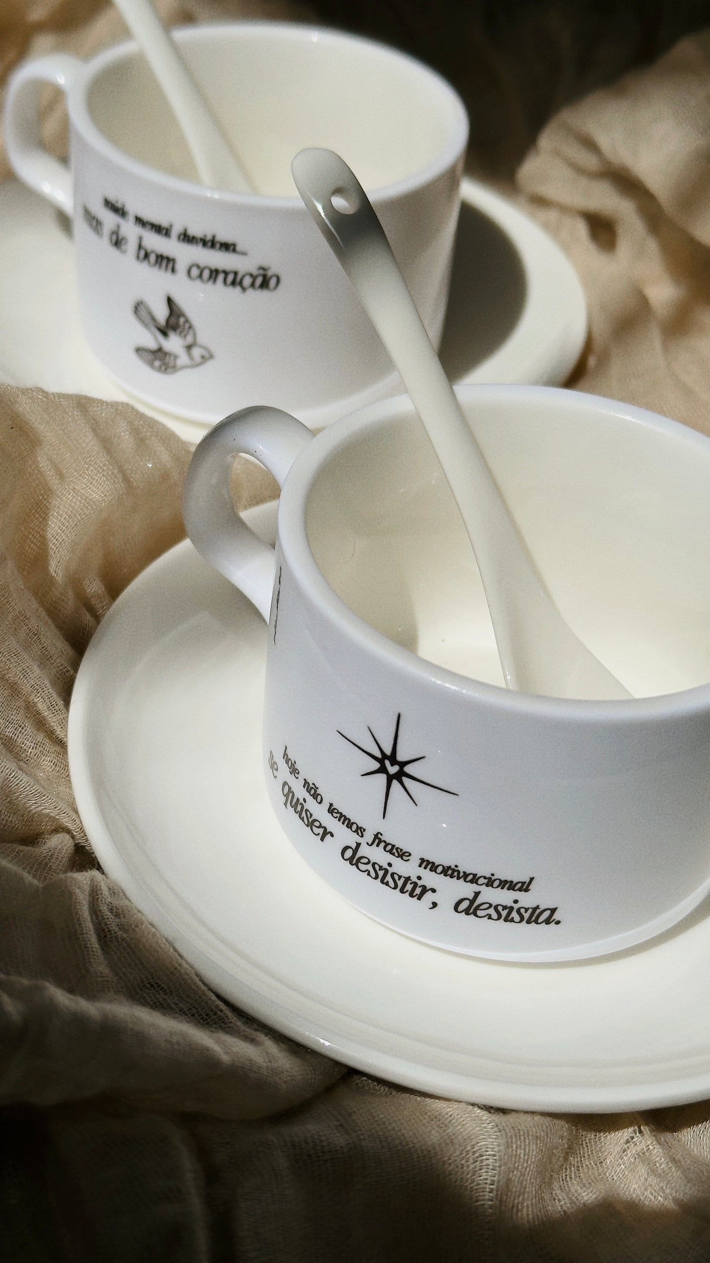 Conjunto de Chávena Inicial e Frase Personalizada