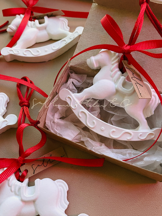 Mini Coffret Pendente Decorativo Carrossel de Natal