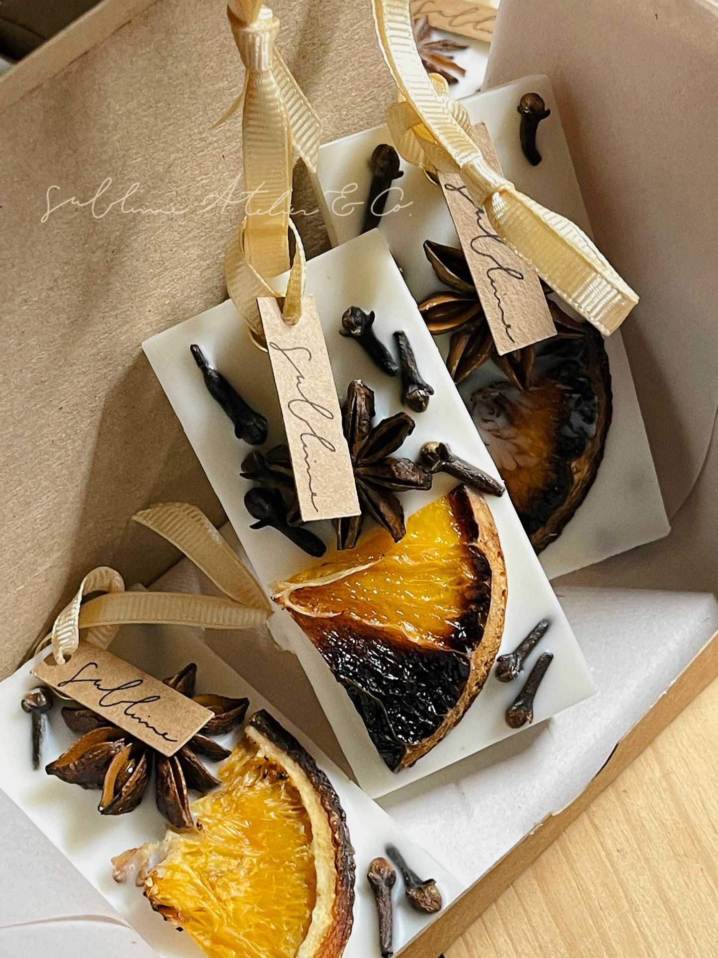 Coffret Trio de Pendentes Aromáticos