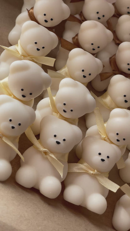 Velas Decorativas Pequeno Urso – Lembranças Personalizadas para Batizados e Aniversários